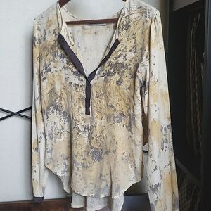 Sjobeck Malibu Silk & Mesh LS blouse